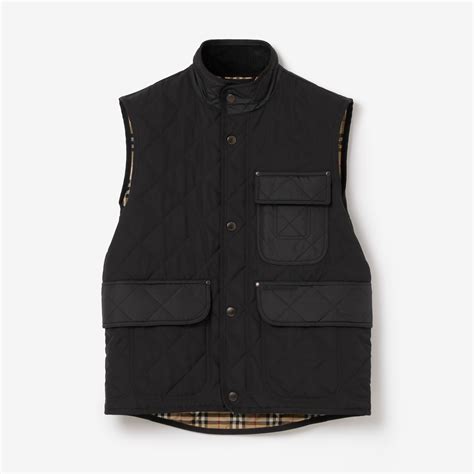 burberry westen herren|Thermoregulierende Steppweste (Schwarz) .